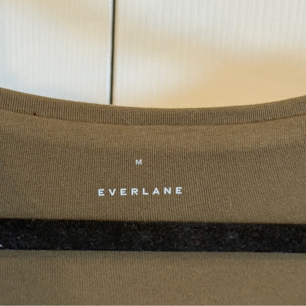 Everlane Olive Long Sleeve Dress - Picture 6 of 14